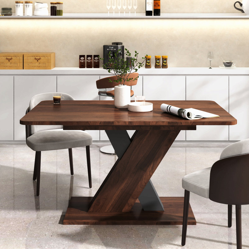 Console multifonctionnelle extensible, 29.53" H x 70.87" W x 33.46" D, Walnut