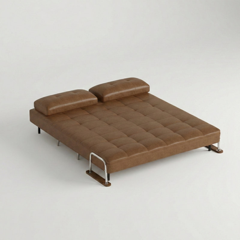 Canapé-lit convertible en similicuir 71 pouces, H 33 po x l 71 po x P 29 po