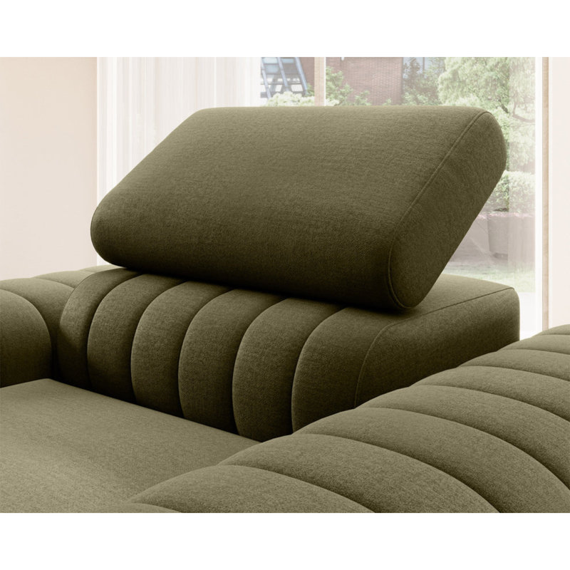 Fauteuil d'appoint moderne Laurence - Vert olive, Vert olive