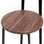 Trois tabourets de bar, tabourets de bar à hauteur de comptoir avec dossier, chaises de salle à manger sans accoudoirs, tabouret de bar moderne pour la maison