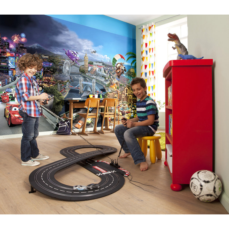 Disney Cars World Unpasted Wall Mural On Paper 368 Cm X 254 Cm