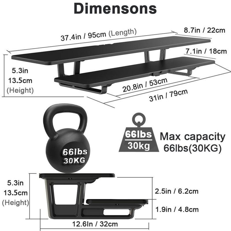 Rodovica Manufactured Wood Monitor Stand