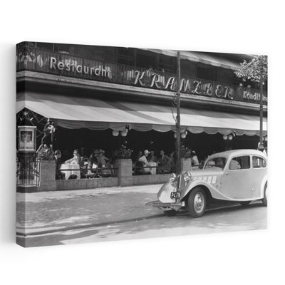 Art des années 1930, café Kranzler, rue de Berlin, rue de Berlin, Allemagne, classique rétro, art mural rétro