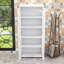 Armoire de rangement moderne en bois avec tablettes réglables, conception anti-basculement et beaucoup de rangement-883976833