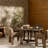 Beaumont Outdoor Round Dining Table-60"-Stained Saddle Brown FSC