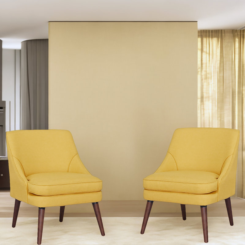 Borgella 24.8'' Wide Side Chair, Yellow
