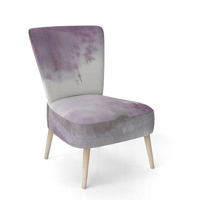 Upholstered Floral Side Chair - Modern floral Accent Chair