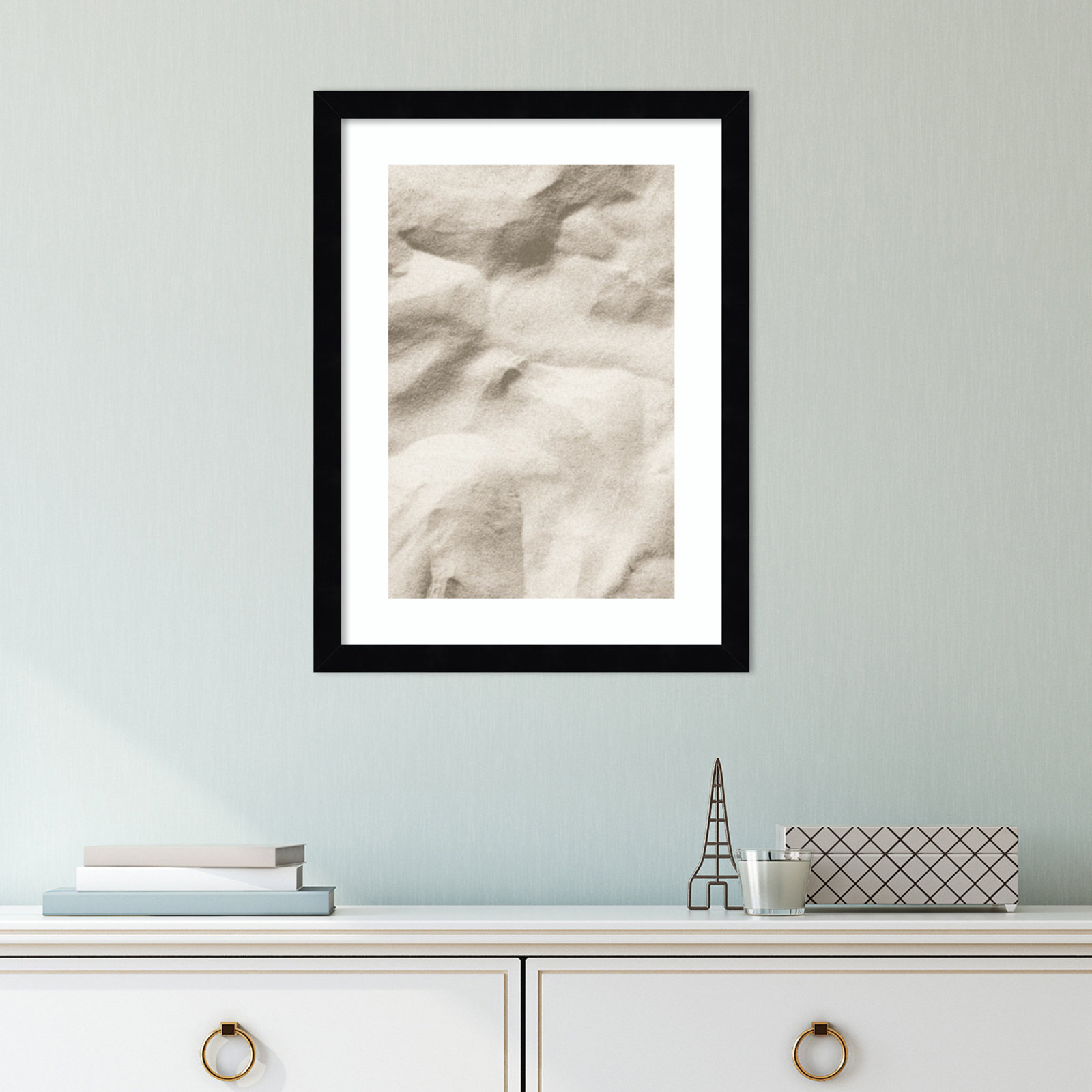 Beach 001 Photo Print, Black, 17" H x 13" W x 1" D