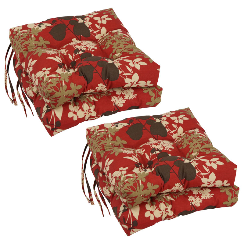 Coussin de chaise Adirondack d'intérieur / d'extérieur, Sangria Montfleuri