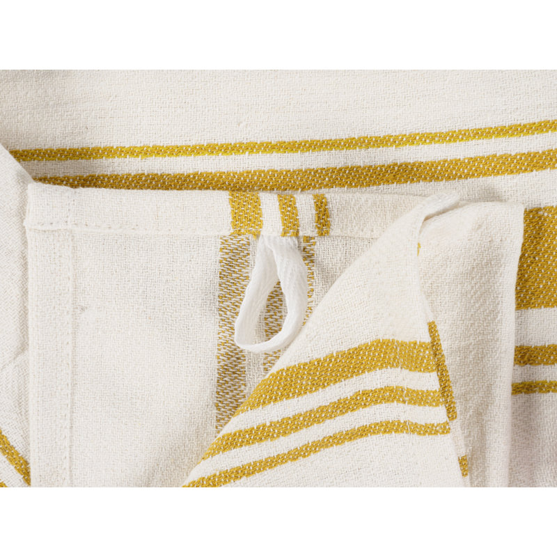 Ensemble de 10 serviettes de cuisine KAF Home de 18 x 28 po, Miel