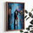Stunning Decorative Framed MDF Painting, 13.8 x 18.5 x 0.8 inches | 100% MDF with 3 mm Thickness, Elegant Pine Wood Frame | UV Printed Artwork for Home Decor, Perfect for Living Room & Bedroom Accent
