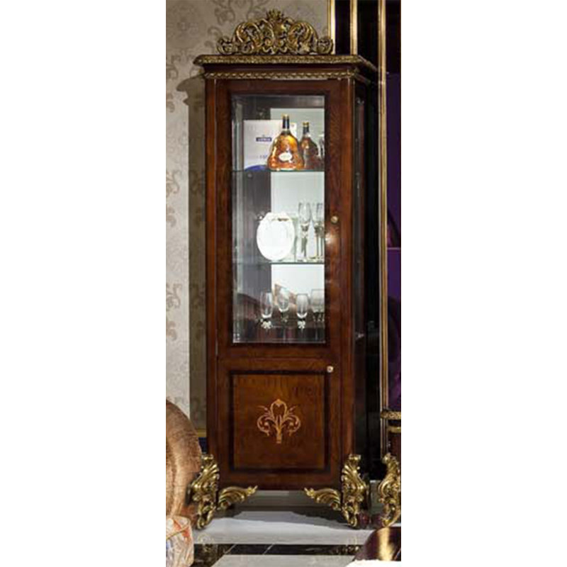 Vitrine à miroir 29,53 po Heine, Charnières à droite