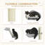 Tablette murale pour chat 3 pièces Tucker Murphy Pet ™ avec poteaux à griffer, hamac, rampe, plateformes, tablettes pour chats pour se détendre, dormir, sauter