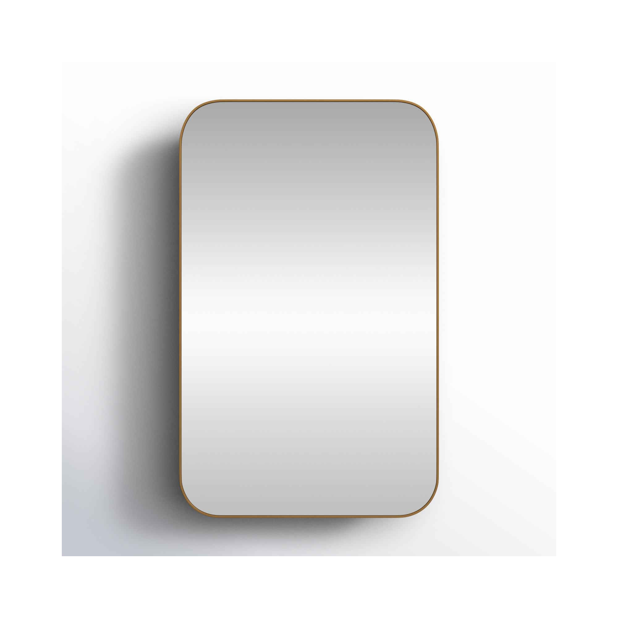 Eaton Medicine Cabinet, Recess Mount, Gold