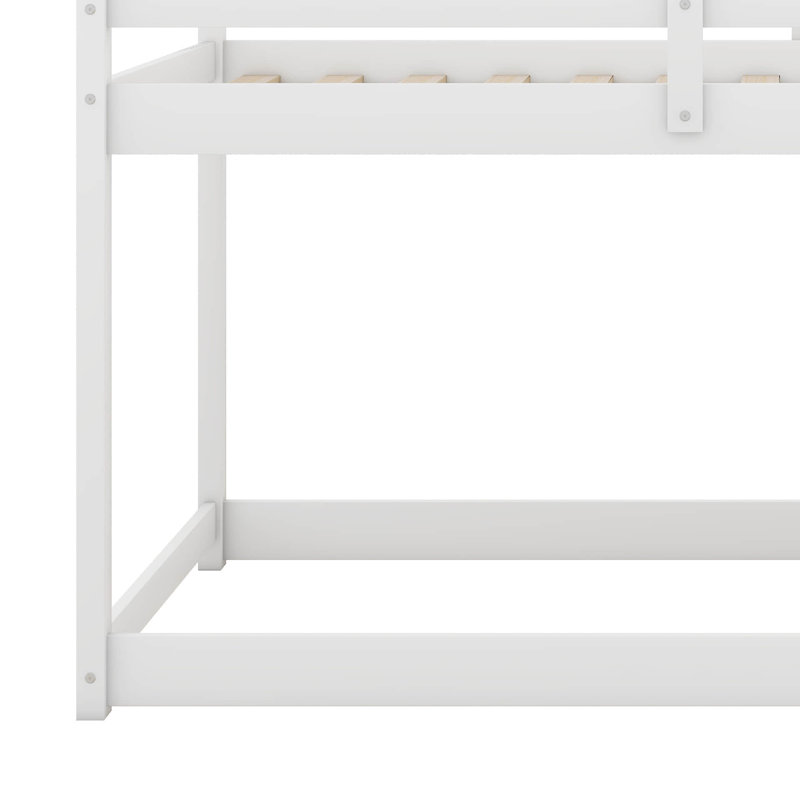 Laurentius Kids Twin Over Twin Bunk Bed, White
