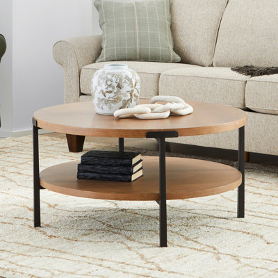 Solid Wood Top Single Coffee Table