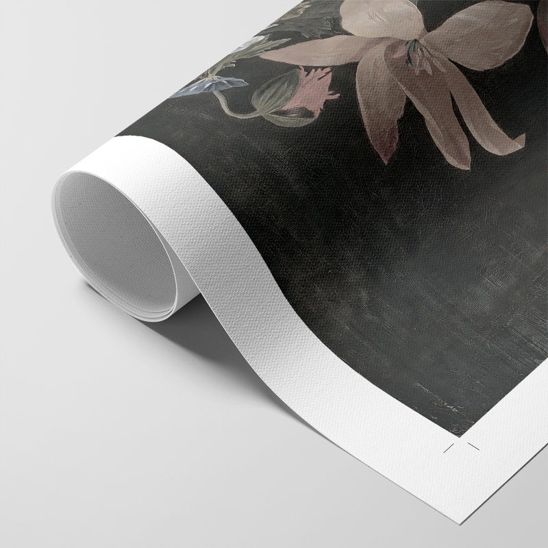 Imprimé floral rétro CIX - impression sur toile seulement - NON CADRE, H 36 po x l 24 po