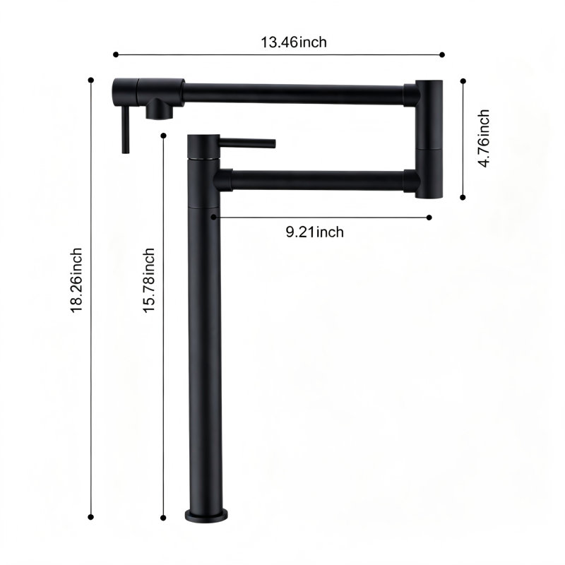 Robinets de cuisine, Noir mat