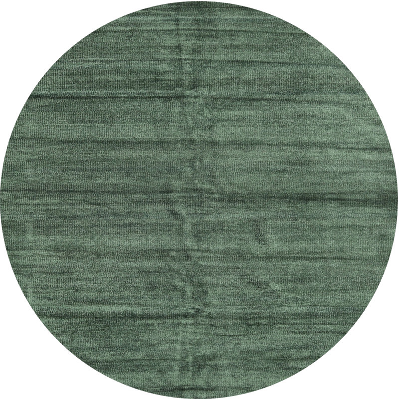 Tapis contemporain Olive, Rond 7 pi