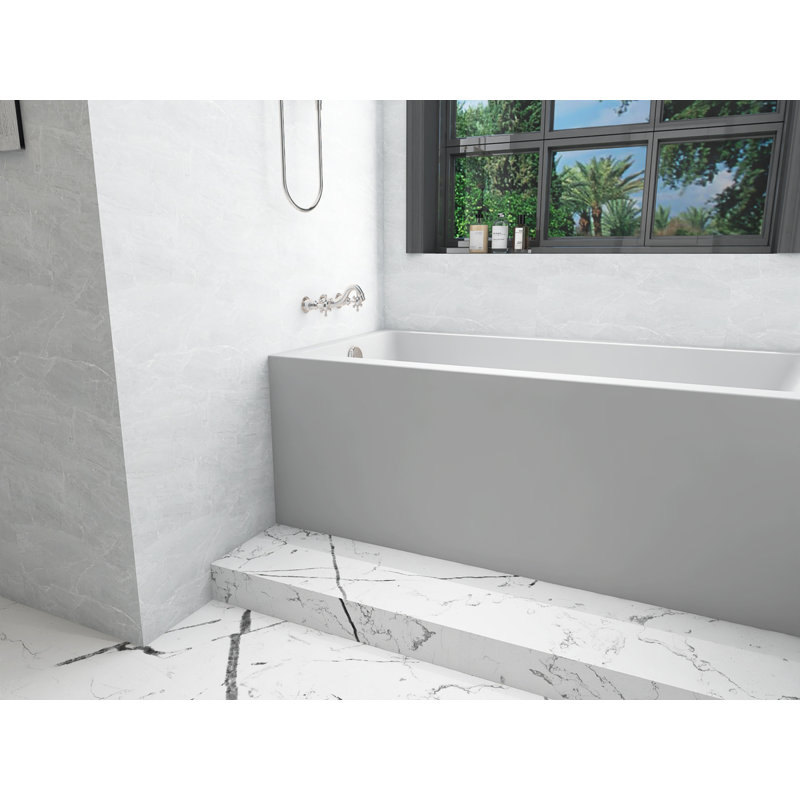Baignoire en alcôve / carrelage Niklaus 60 x 30, À gauche