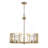 Charlesworth 5-Light Chandelier in Brushed Champagne Bronze with Clear Glass