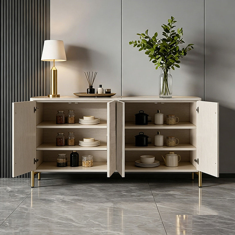 Armoire d'entrée de style italien de luxe, H 35,43 po x l 55,11 po x P 15,72 po