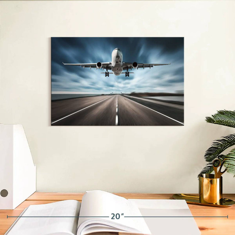 Mehar Runway Airplane, 8" H x 12" W