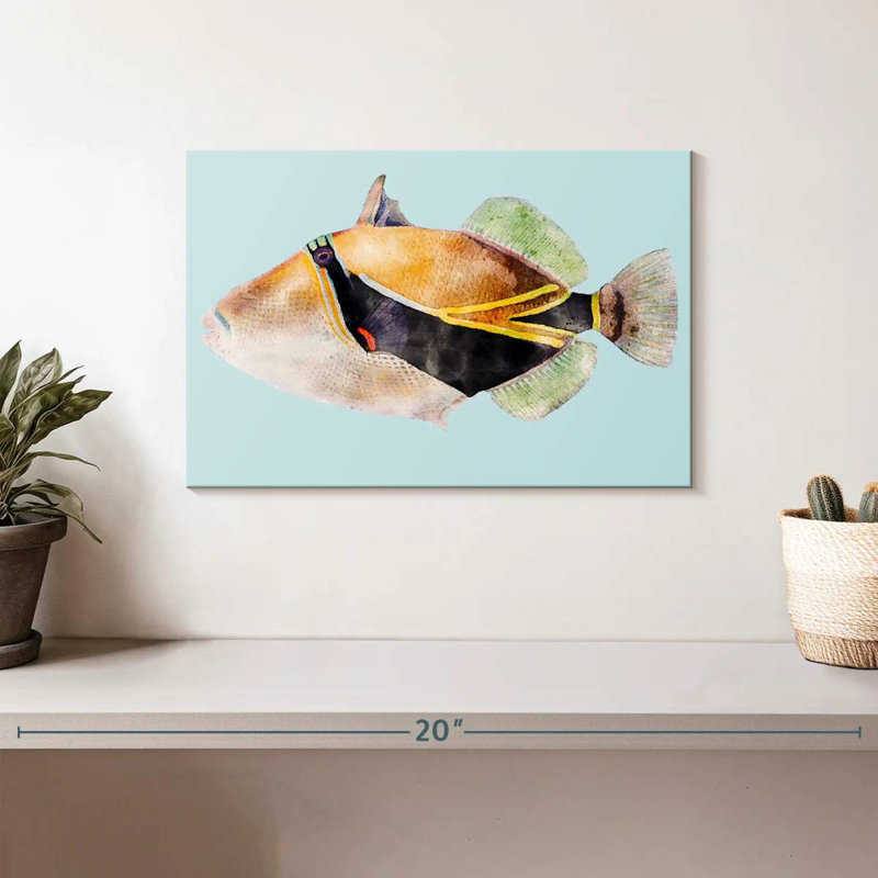 Brampt Hawaiian Reef Fish, 8" H x 12" W
