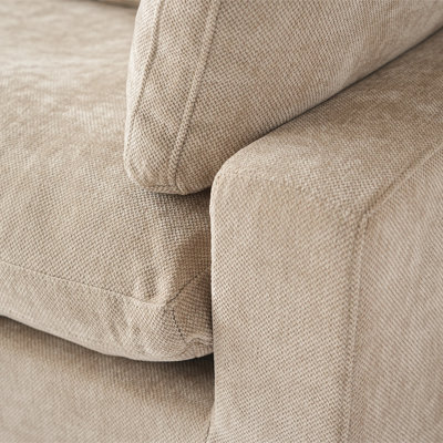Kyna Upholstered 4-Piece Linen Slipcovered Sofa