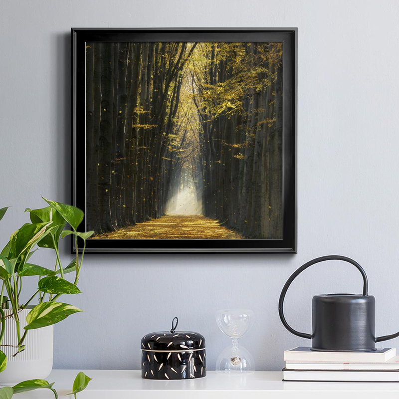 «Fall Kicks In», reproduction de photo sur toile encadrée, H 34,5 po x l 34,5 po x P 1,5 po, Noir