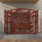 Brinlie 3 Panel Iron Fireplace Screen-1812505805