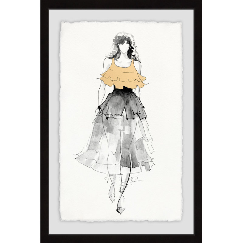 Bohemian Fashonista - Single Picture Frame Print, 61 cm H x 41 cm W x 4 cm D