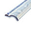 Antic Special 6" x 2" Glossy Ceramic Mudcap Tile Trim in Via Lactea