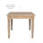 Hillary 60" Solid Wood Farmhouse Dining Table