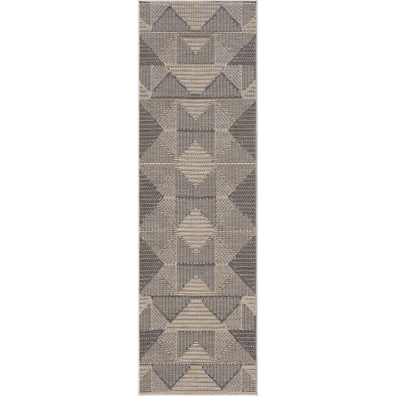 Geometric Indoor/Outdoor Area Rug, Runner 2'3" x 7'3"