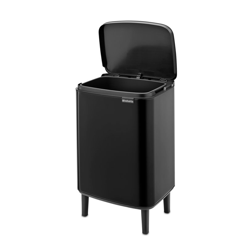 Brabantia 12 Litre Bo Waste Bin Hi, Matt Black