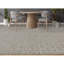 Wool Geometric Area Rug in Gray