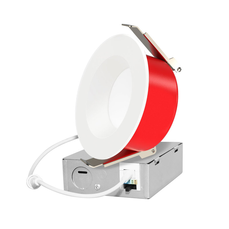 1 lumière de 4 pouces, capacité de feu de 2 heures, 5CCT, 800Lm, homologué IC, à intensité variable