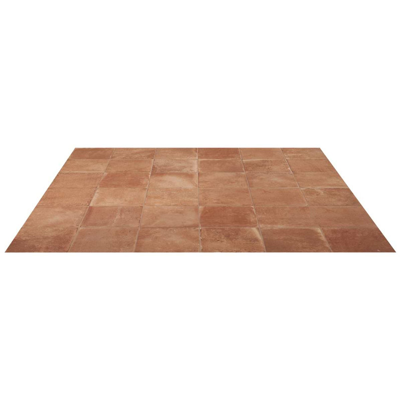 Angela Harris Mediterra 8x8 Matte Terracotta Porcelain Tile, Terracotta