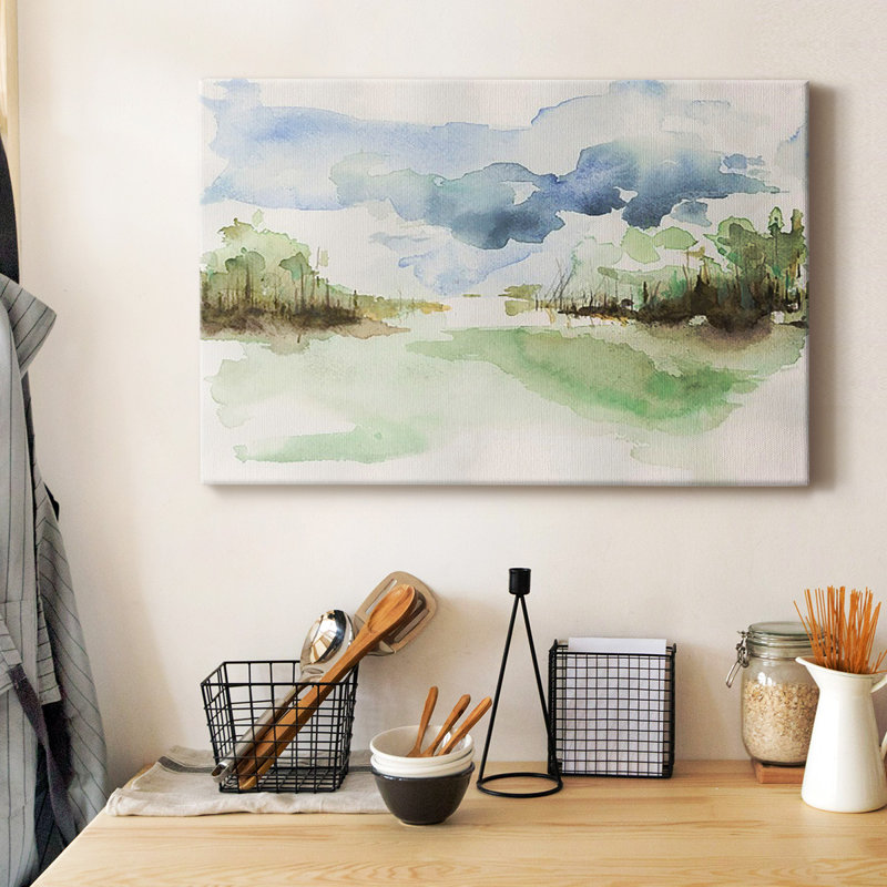 «Brush Thickets II», toile tendue avec châssis de qualité supérieure - prête à être accrochée, H 40 po x l 60 po