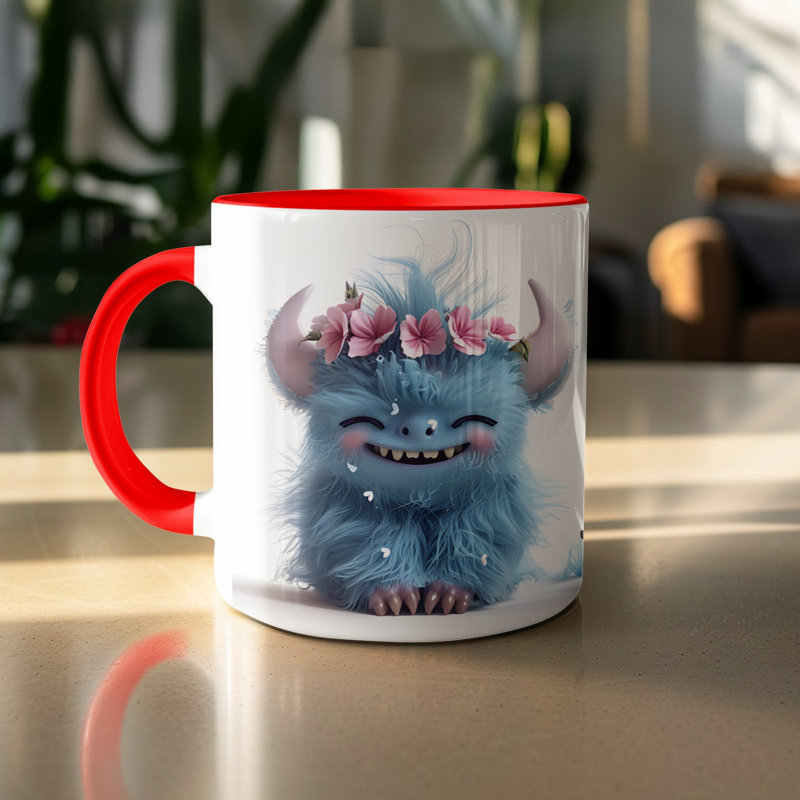 Ceramic Coffee Mug, Red