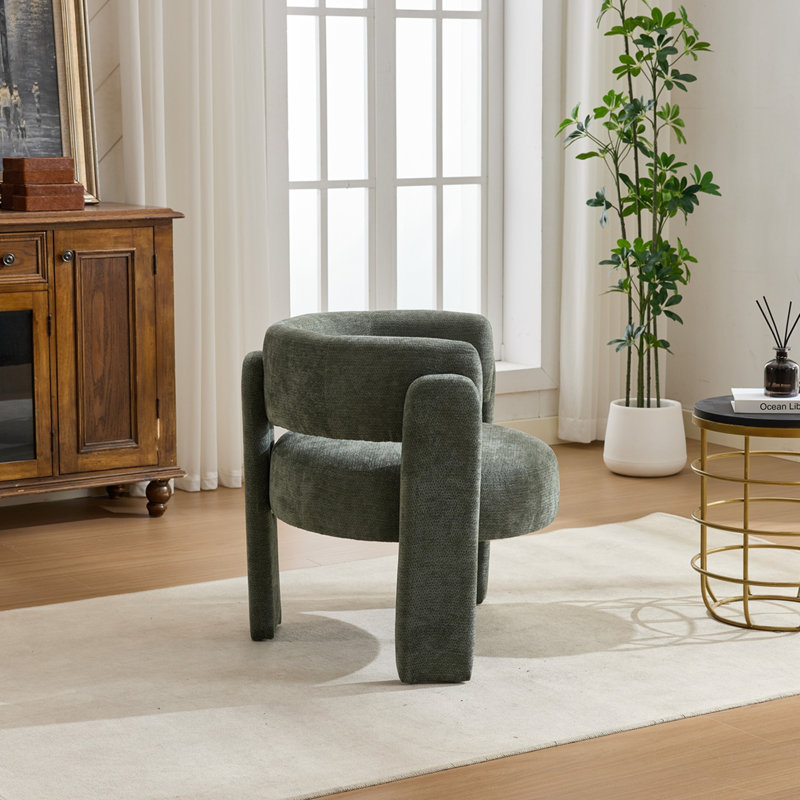 Chaise d'appoint moderne, Vert antique