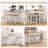Bar Chairs  Wooden Counter Height Chair With Footrest  Rubber Wood Crossbars & Acacia Wood Legs  Rustic Armless Bar Stool For Kitchen Island  Pub & Restaurant-57521059