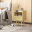 Alleane 40cm W Manufactured Wood Bedside Table