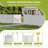 Polar Aurora Privacy Fence Panels 92" x 45", Outdoor Privacy Screen & Trash Can Enclosure, PVC Weather-Resistant Fence for AC Unit, Pool Equipment, Backyard Garden, Easy Assembly(2 Panels)
