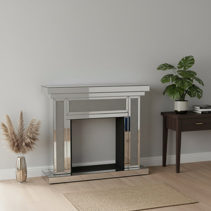 46.06"*12.59" Mirror Fireplace Mantel Surround--mantel Only