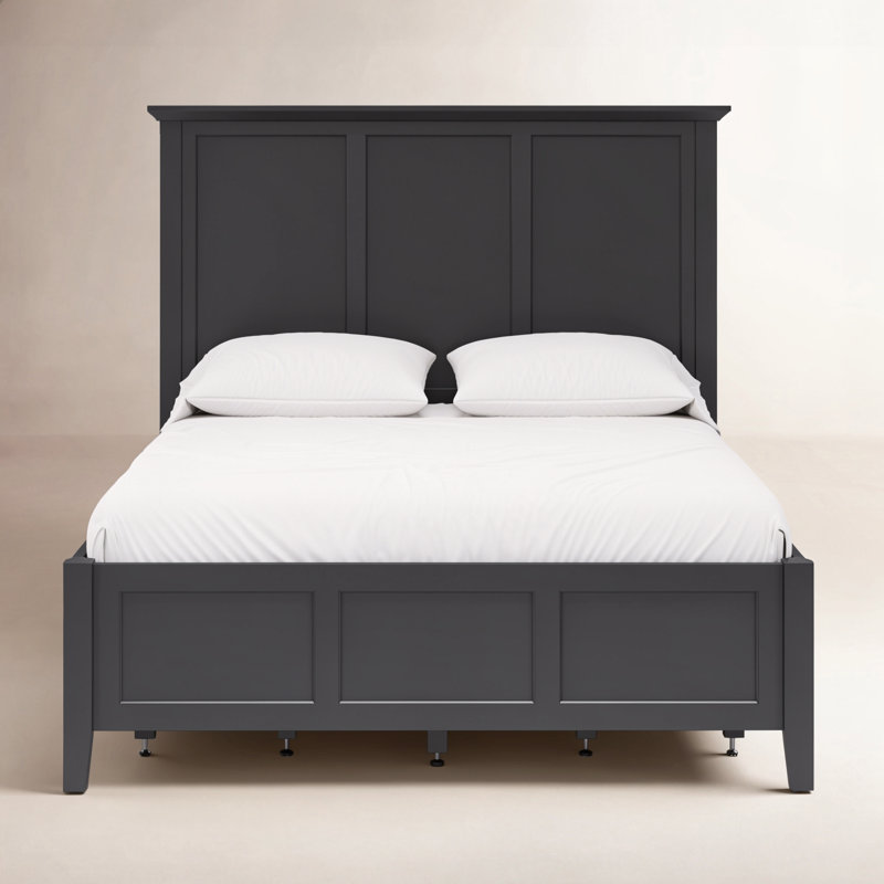 Renee Storage Platform Bed, Full / Double, Raven Black