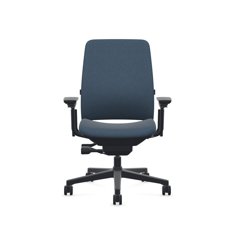 Steelcase Amia Ergonomic Task Chair, Scarlet, Seagull, Carpet