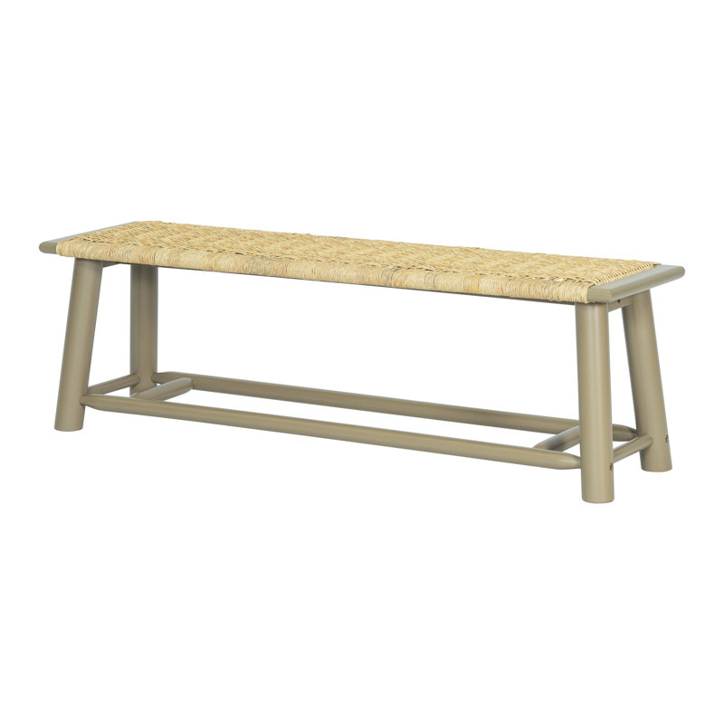 Solid Wood Bench In Modern Aesthetic, 59 Inch, Gold Finish, Ideal For Porch Seating Style, Main Color, Suitable Dining Areas