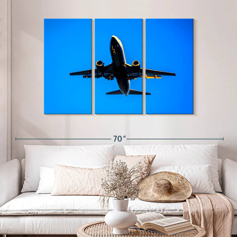 Mehar Boeing 737 Plane, 32" H x 50" W